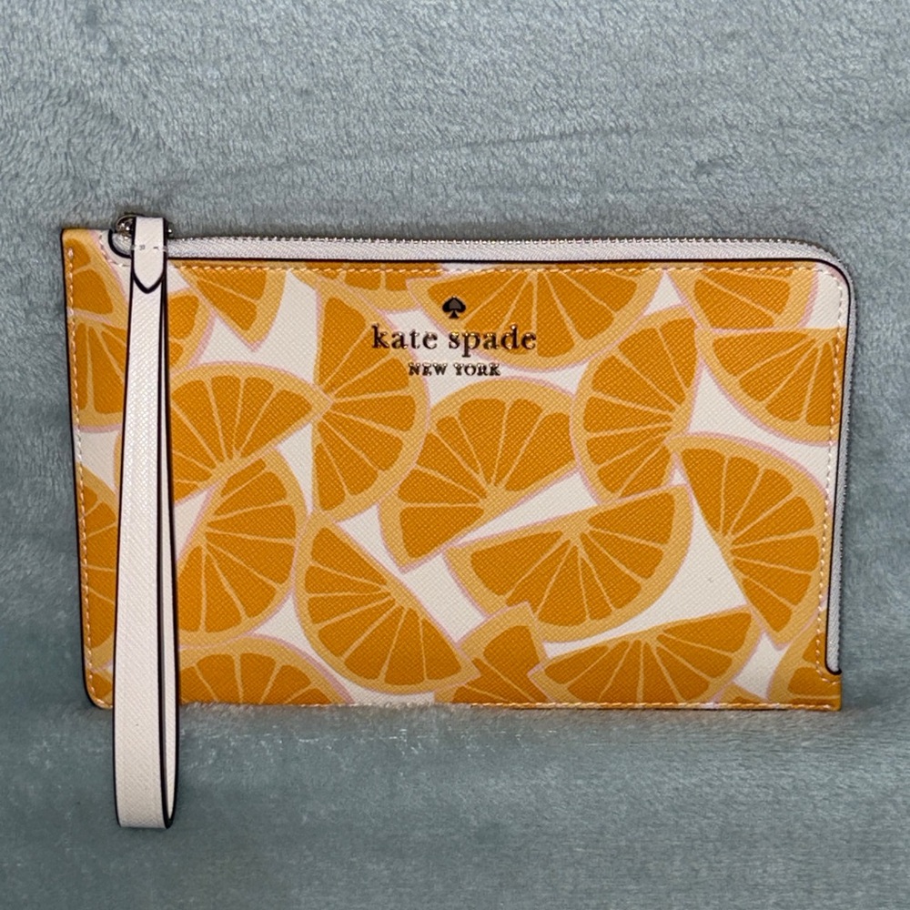 kate spade Orange Toss Wristlet